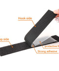 Heavy Duty Hook And Loop Tape 6.5 Ft Long By 1.5 In Wide Self Adhesive Double Sided Strips Strong Sticky Back Fastener, hook and loop sides