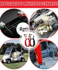 Flexible Heavy Duty Battery Cable Connector And Extension Wire For Truck Marine Golf Cart Motorcycle And Automotive Uses Tinned Oxygen Free Copper Ends For Reliable Power To Alternator And Starter Vehicle Maintenance Kit in various applications