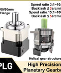 Top Shelf High Precision Planetary Gearbox For Nema17 Nema23 Nema34 Stepper And Servo Motors mounted with helical gear structure.