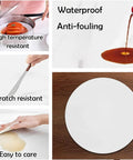 Top Shelf Premium Gray Marble Lazy Susan With 12 Millimeter Thick Round Serving Tray providing ultra smooth 360 degree rotation and easy cleaning.