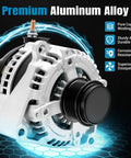 Beefed-Up 150A 12V Alternator Replacement For Express 2500 3500 Silverado 1500 Suburban Savana Sierra Yukon With 6-Groove Pulley