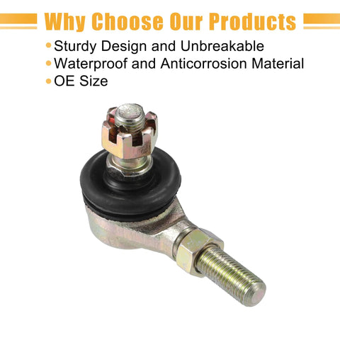 Steering Tie Rod End And Tie Rod Link For ATV Quad Four Wheeler Ball Joint Accessories Fits 50cc-250cc, bronze finish