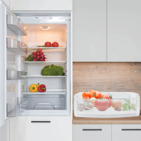 Fridge Door Shelf Bin Right Side Replacement for Refrigerator Top Right Section Fits LG Kenmore Glass Shelf with Vegetables