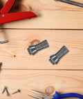 3 Piece Pro Grade 6mm Rotary Tool Collet Set Alloy Precision Clamping Chuck Adapter on wooden surface