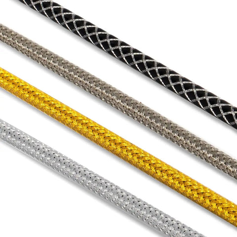 Shifter Cable Set With Braided Housing And Teflon Coated Inner Wire For Road And Mountain Bike Derailleurs Black Gold Silver Titanium