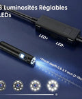 Endoscope Camera With Light For DIYers And Home Pros Pro Grade 1920P HD Inspection with 8 adjustable LEDs and 2-10cm depth