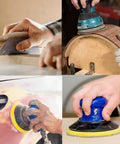 32 Piece 5 Inch Pro Grade Sanding Discs used on wood, metal, and automotive surfaces with random orbital sander, 1500 to 10000 grit