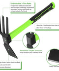 15 Inch Garden Hoe With Non Slip Ergonomic Handle Durable Carbon Steel Weeding Tool For Flower Beds And Yard Work Long Lasting