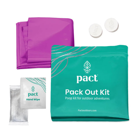 All In One Camping Poop Kit 6 Pack With Odor Control Poop Powder Smell Proof Disposal Bags Wet Wipes Hand Wipes And Easy Pack Out System