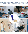 Three Inch Adjustable Flat Tip Paint Brush With 270 Degree Rotatable Head for Edge Coverage, people painting walls and trim