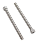 Two Six Pack M10 x 120mm Socket Cap Bolts, 130mm Overall Length, Stainless Steel 304 DIN912, showing hex drive and full thread.