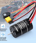 2 In 1 Fusion FOC Brushless Drive System for 1 Tenth Scale RC Rock Crawler, motor with built-in encoder, clean wiring