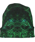 Fractal Antenna Dope Green Beanie For Running And Cycling One Size Fits All Stretchy Thin Skull Cap Casual Bonnet Hat