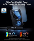 Prime 3 In 1 Wireless Charging Station With AirCool Tech 25W Qi2.2 MagSafe Charger showcasing cooling technology