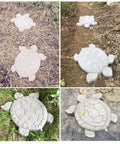 Turtle Shaped Stepping Stone Mold For Concrete No Fuss DIY Path Maker on garden paths and lawn, durable ABS material, custom walkways.