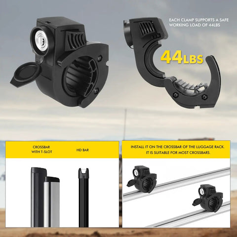 Universal Quick Release Shovel Holder Mount With Lock For 0.79 To 1.97 Inch Tool Handles Fits Off Road Rigs Roof Racks