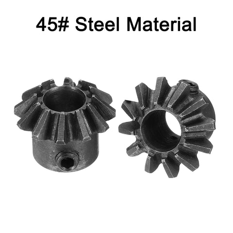 4 Pieces Bevel Gear Set 1.5 Module 1 To 1 Gear Reduction 12 Teeth Bevel Pinion With 8mm Shaft Hole 90 Degree Steering Gear