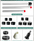 Punmew camshaft bearing service kit with shaft extension and 1-1/8–2-2/3 in adapters; includes sleeves and adapters.