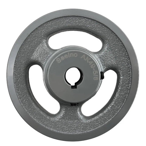 5/8 Inch Bore 4.75 Inch OD One Groove V Belt Pulley Cast Iron Motor Pulley For AX A 3L 4L V Belts With 5/8 Shaft And Keyseat 3/16 By 3/32