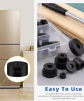 40 Piece Round Rubber Spacer Set in Eight Sizes Dope Anti Vibe Neoprene Washers for Electrical, Home and Auto Projects displayed