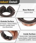 Hella Tough 40 Pack Flanged Sleeve Bearings 8Mm Bore X 10Mm OD With 15Mm Flange Sintered Bronze Oilless Bushings close-up showing carbon steel and copper surfaces.