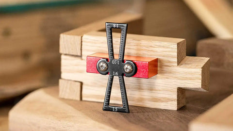 Woodworking Dovetail Tool With Precision Marker And 1:5, 1:6, 1:8 And 1:10 Slopes, Extra Large Body, Ergonomic Design For Pros And DIYers