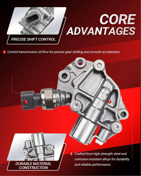 VTEC Solenoid Spool Valve with Gasket Direct Replacement for Honda Accord Hybrid Odyssey 2005-2007 and Pilot 2006-2008.