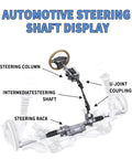 Heavy Duty Three Quarter Inch Round To Three Quarter Inch Round Universal Joint Steering Shaft Black Steel Coupling For Automotive And Industrial Use 35 Degree Working Angle Three And Three Quarter Inch Total Length Up To 4000 RPM in steering display