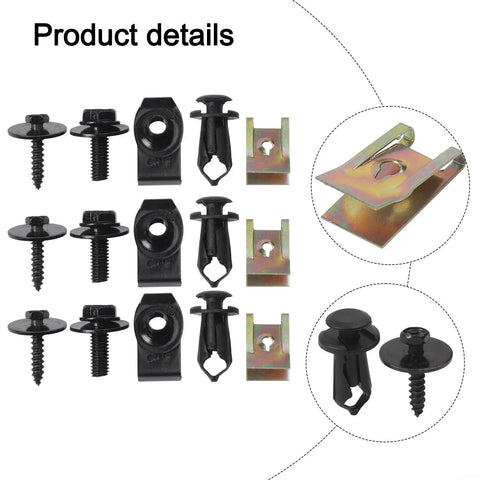 Get That Rusty Bumper Fixed Right With This Awesome 100 Pc Push Pin Rivet Kit For Fender And Door Trim. Includes Heavy Duty Metal Plastic Fasteners Plus A Nifty Storage Box In Sleek Black And Gold To Keep Your Garage Organized Without Breaking The Bank.