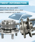 Front Wheel Hub Bearing Assembly 513325 For Chrysler 300 Dodge Challenger And Charger 2012 To 2023 With ABS side view