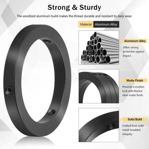 Aluminum alloy parfocal ring from 1.25 Inch Telescope Eyepiece Parfocal Rings Set Of Three For No Fuss Quick Eyepiece Swapping And Effortless Magnification Changes During Late Night Stargazing.