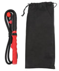 Golf Swing Training Rope With Ergonomic Grip For Beginners, Warm Up Aid And Posture Corrector next to black storage bag