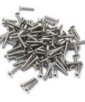 Pile of 100 Pcs M3 x 16mm Stainless Steel 304 Hex Socket Flat Head Cap Screws Kit, Thread Pitch 0.5mm, Countersunk Head