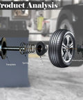 Universal Wheel Balancer Taper Cone Set Four Piece Kit Made From Heavy Duty Carbon Steel showing components for wheel balancing.