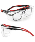 Over Eyeglasses Safety Glasses With ANSI Z87 1 Lenses Anti Fog And Scratch Resistant UV Protection Soft TPR Nose Pads