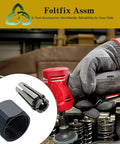 Replacement Collet Nut For Quarter Inch Collets And Router Systems Fits 2485-20 2486-20 in use with power tool and gloves