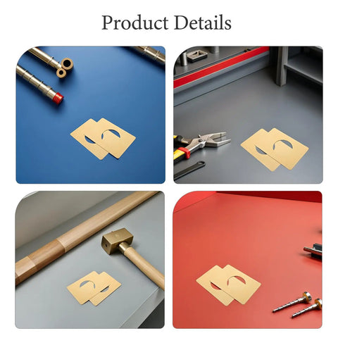 6pcs Stainless Steel Door Lock Repair Plate Kit for Knob And Handle. Durable Rustproof Lever Fixing Cover Coating Keeps Kitchen And Bathrooms Airtight.