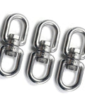 M8 Double Ended Swivel Eye Hooks Crafted From Premium 304 Stainless Steel Heavy Duty Shackles for secure towing and rigging.