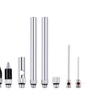Pro Grade High Flow Air Blow Gun Kit with 9 blower tips and 6 inch extensions for quick cleanups, needle and rubber tip, xtreme flow nozzle.