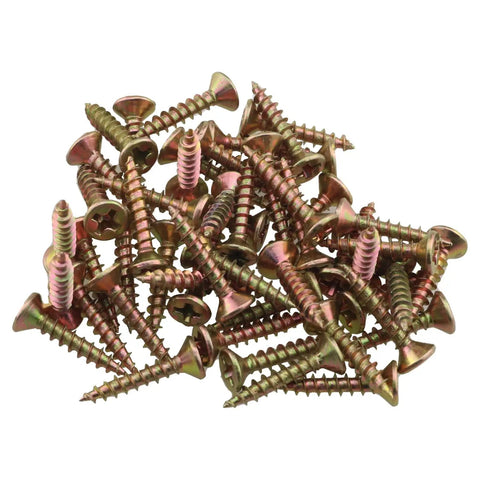 Heavy Duty 10 Piece Sofa Spring Repair Kit With 5 Hole Metal Clips And 40 Snap Tight Screws, assorted screws for furniture repairs.