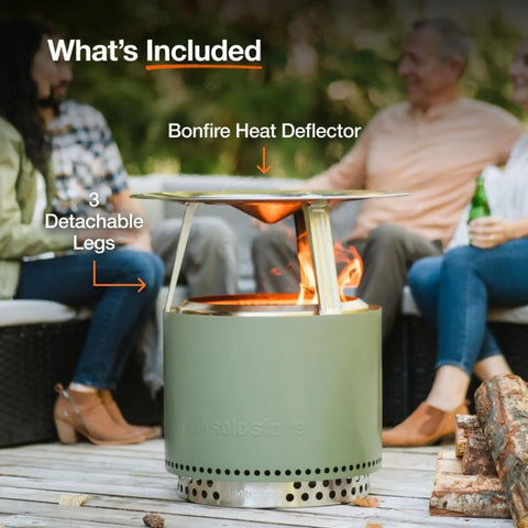 Bonfire Heat Deflector For Fire Pits, Boost Warmth And Comfort With A Wide Heat Radius, Durable 304 Stainless Steel, 3 legs