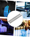 Two Piece Linear Rail Guide Kit For CNC Machines And 3D Printers Pro Grade High Precision Aluminum Rails For Automated Equipment Smooth Linear Motion Accessories For Precise Milling Routing And Printing Projects, polished steel rods