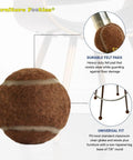 PreCut Tennis Ball Furniture Glides For Chairs And Tables Brown 200 Count with durable felt pads for scratch defense.