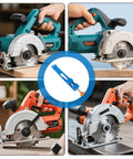 Adjustable Cutting Machine Base Guide For Precision Milling And Circular Saw Routing Pro Level Saw Guide Rail blue ABS metal