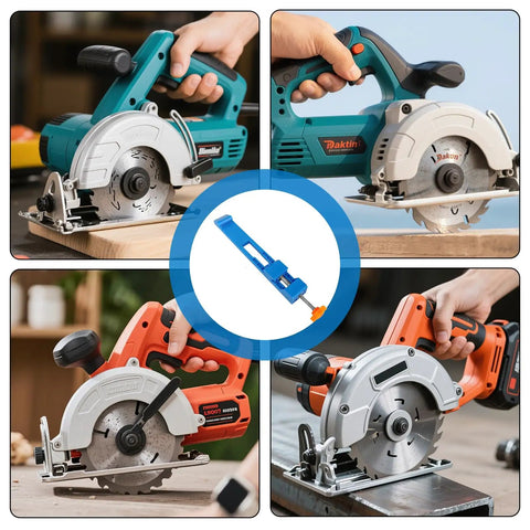Adjustable Cutting Machine Base Guide For Precision Milling And Circular Saw Routing Pro Level Saw Guide Rail blue ABS metal