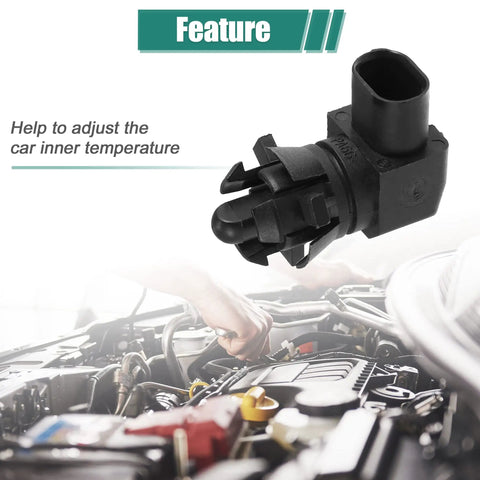 No Cut No Drill Direct Drop In Swap Exterior Ambient Air Temperature Sensor For Chevy Silverado And Gmc Sierra Yukon Tahoe Suburban 2014 To 2022 Oe 13583411 Replacement detailing the sensor feature.