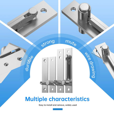 Heavy Duty Pivot Hinge For Wood Door With 360 Degree Rotation, Stainless Steel Hidden Door Hinge For Secret Doors And Bookshelves