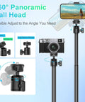 Durable Adjustable Camera Desk Mount Stand With Quarter Inch Screw And C Clamp for Overhead Tabletop Use, Vlog Rig with 360° ball head.