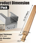 Killer Strength Wood Drawer Slides 16 Inch Bottom Mount Heavy Duty Beech Hardwood steel glides with dimensions shown, 1 pack.