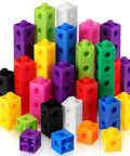Colorful linking cubes for 100 Piece Linking Cubes Set For Math Manipulation Colorful Counting Blocks For Classroom And Home STEM Activities